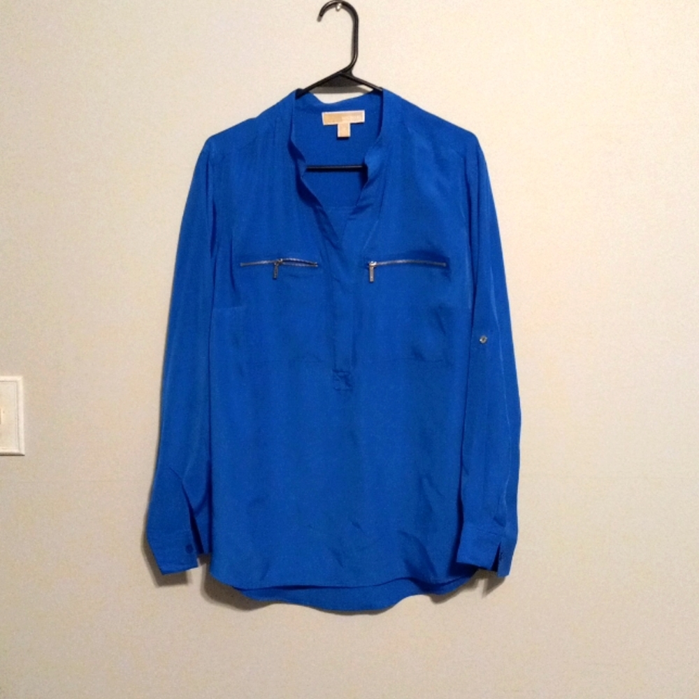 Michael Kors blue blouse